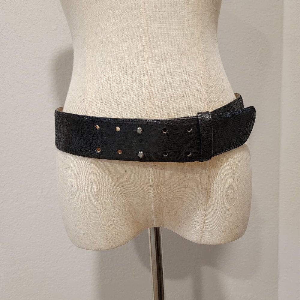 Ann Taylor Black Leather Belt